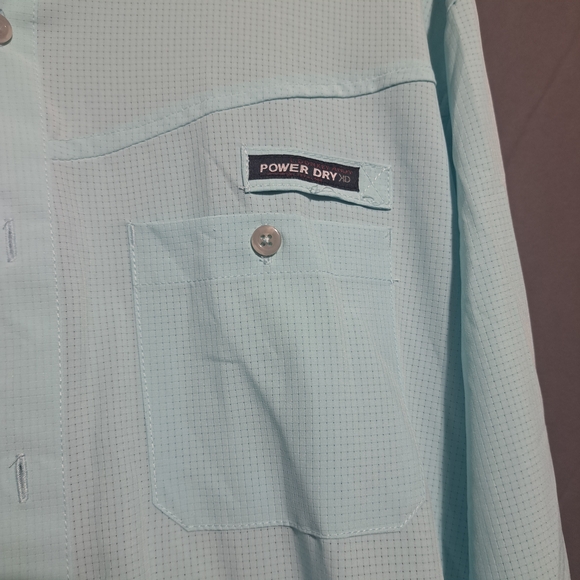Powder Gray Light Blue Button-Up Shirt - Picture 6 of 9